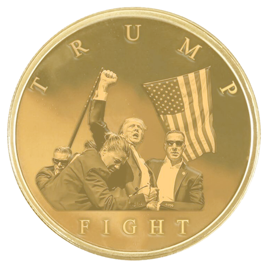 Trump Fighting For America Gold Coin